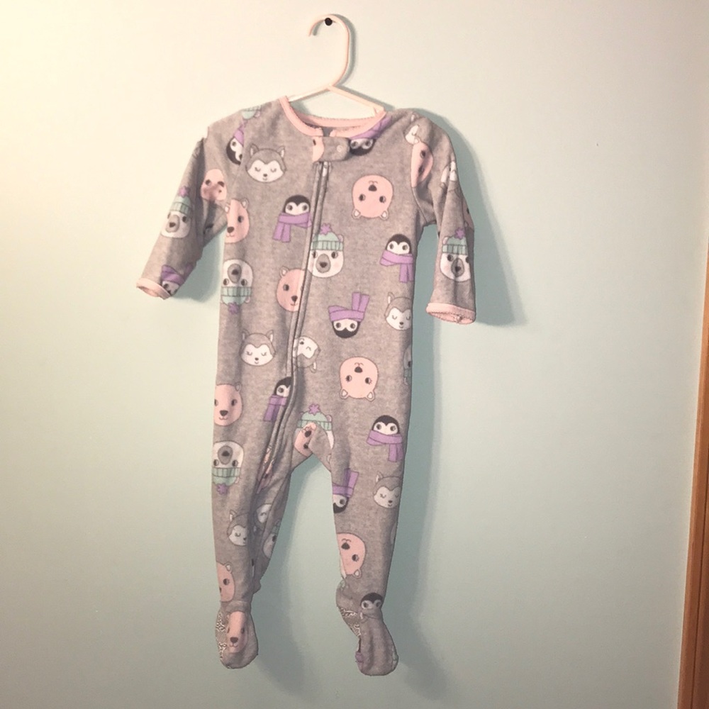 Winter animal print sleeper🎀